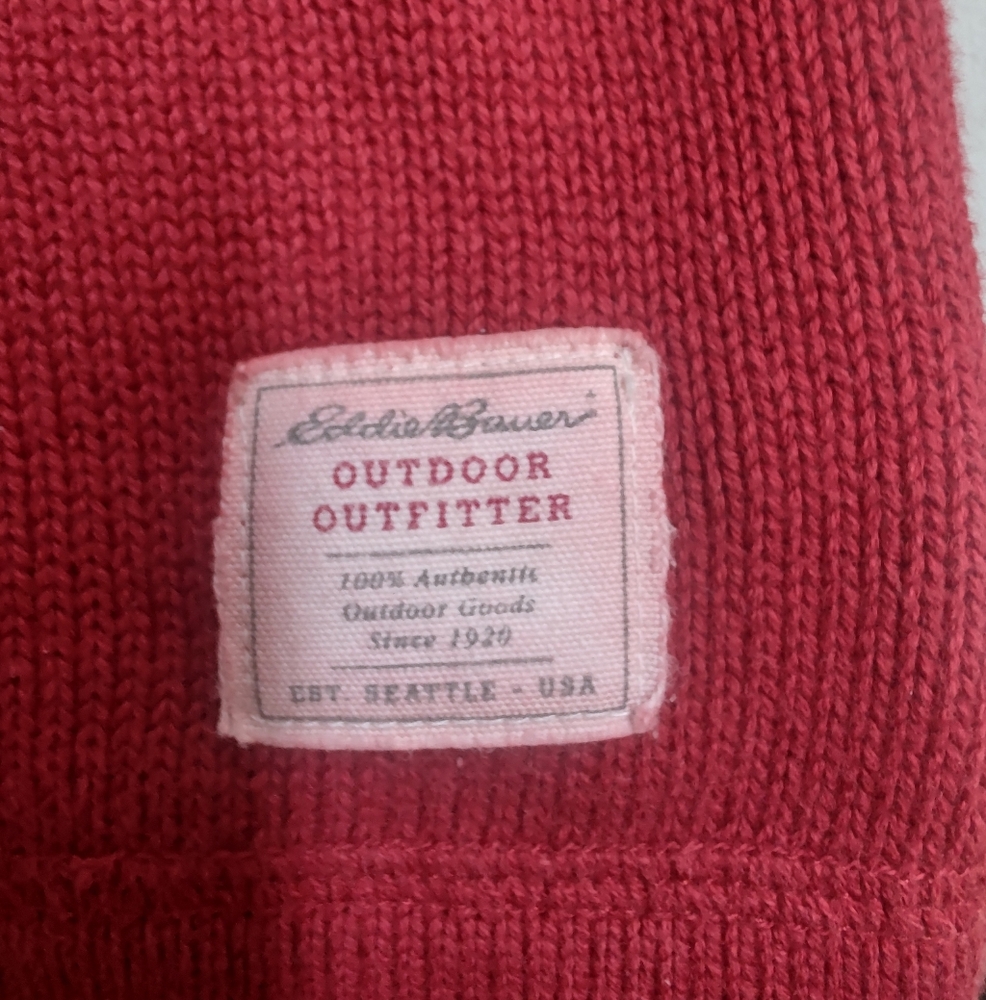 Eddie Bauer Crew Neck Sweater - Men's XXL - Red - 1990s VTG - Picture 3 of 5